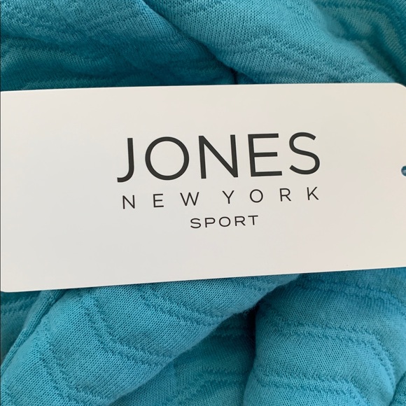 Jones New York Sport Top With Kangaroo Pouch On The Front Blue Size 1X - Picture 7 of 8